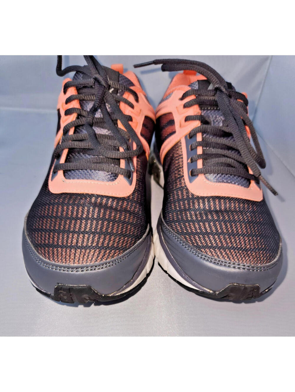 Reebok Women's Black and Coral Athletic Sneakers